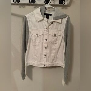 Jean Jacket with Sweater Sleeves